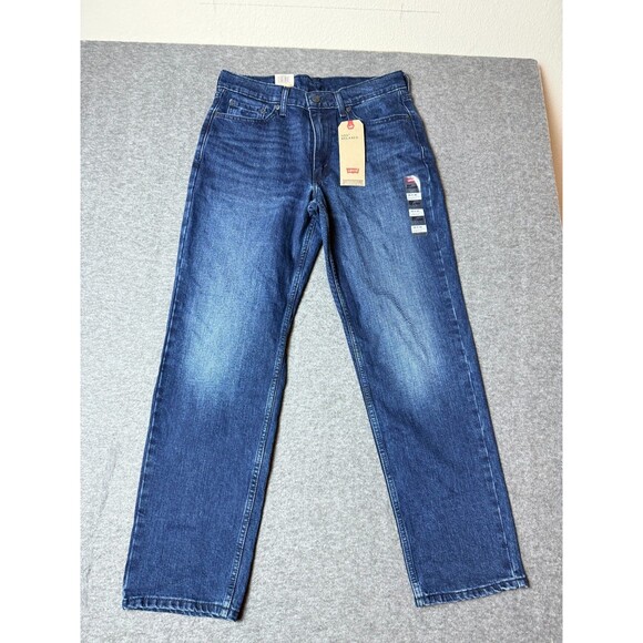 Levis Jeans 550 RELAXED Fit Medium Wash Stretch 30x30 Tapered Leg Blue NWT - Picture 1 of 8